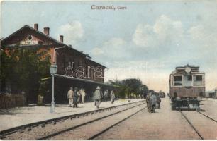 Caracal, Gara / railway station, train (fl)