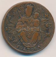 1763K-M Rézpoltura "Mária Terézia" (16,50g) T:2-
Huszár: 1751., Unger III.: 1270.c