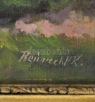 Reinprecht jelzéssel: Zúgó patak, olaj, vászon, antik fakeretben, 50x68 cm