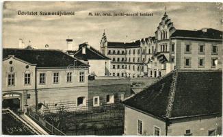 Szamosújvár, Gherla; Országos Javító-nevelő intézet, kiadja Todorán Endre / Correctional institute (ázott / wet damage)