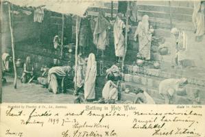 Bombay Bathing in Holy water