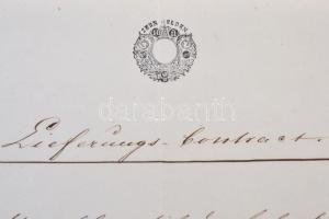 1853 Teljes okmány 10Ft szignettával / Document with 10Ft signet