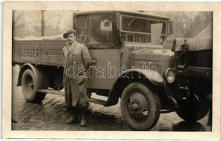 Kismarton, Eisenstadt; Josef Ziegler teherautója / automobile, photo