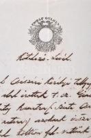 1851 Kötelező-levél Tengelicen ZWOELF GULDEN szignettával / Document with ZWOELF GULDEN signet