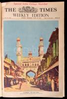 1933-1934: 3 db. The Times weekly edition, special colour szám. Kopottas félvászon kötésben, sok kép...