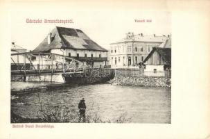 Breznóbánya, Vasúti híd; Baittrok Dezső kiadása / railroad bridge