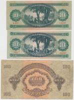 1944. 100P "A Vöröshadsereg Parancsnoksága" + 1949. 10Ft + 1969. 10Ft T:III
Adamo  P47, F...