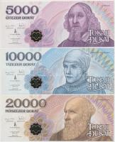 2016. "Tokaji Dukát" teljes helyi pénz sorozat: 500D + 1000D + 2000D + 5000D + 10.000D + 2...