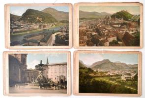 cca 1920 11 db. kabinetfotó Salzburgról, Salzburg, Würthle & Spinnhirn, 17x11 cm. /
cca 1920 El...