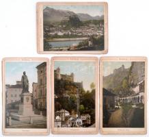 cca 1920 11 db. kabinetfotó Salzburgról, Salzburg, Würthle & Spinnhirn, 17x11 cm. /
cca 1920 El...