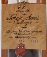 1956 Bontatlan palack 5 puttonyos Tokaji Aszú favázas díszcsomagolásban / Unopened bottle of Tokaj A...