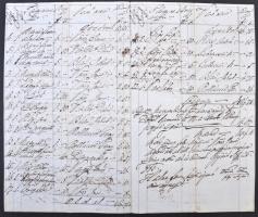 1863 Győri törvényszék 4 oldalas árverési jegyzőkönyv 30kr okmánybélyeggel és 2kr hirdetvényilleték ...