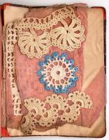 cca 1920 Horgolási minták gyűjteménye albumba kötve, összesen 103 db minta. / cca 1920 Knitting samp...