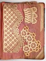 cca 1920 Horgolási minták gyűjteménye albumba kötve, összesen 103 db minta. / cca 1920 Knitting samp...