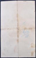1890 Nyugta és törlési engedély Nagy-Kanizsáról 2 x 15Ft okmánybélyeggel 4 oldalas okmányon (36.000)...
