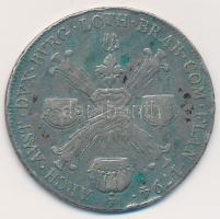Osztrák Németalföld 1794A 1/4 Koronatallér Ag "II. Ferenc" (7,13g) T:2-,3 juszt, ph. 
Aus...