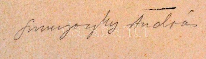 Szunyoghy András (1946-): Atalier. Linó 7/100, papír, jelzett, 26x36 cm