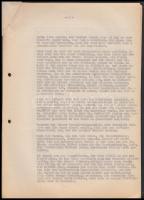 1945 Eredeti, korabeli jegyzőkönyv másolat melyet felvettek Bukarestben a Joint házában  (Calea Mosi...