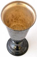 Talpas alpakka váza, jelzés nélkül, m:28 cm