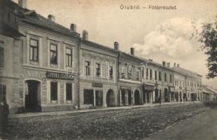 Ólubló, Stará Lubovna; Főtér, Korona szálloda, üzletek / main street, shops