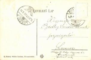 Rimaszombat, Erzsébet tér, Rábely Miklós kiadása / square (Rb)