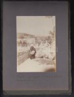 cca 1920-30 Boszniai emlék, fotók albumba ragasztva, 7db, cca 8x11cm