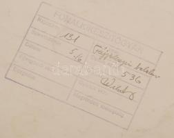 Wild Károly (?-?): Tájjellegű Balaton, plakátterv, vegyes technika, papír, jelzett, 61×43 cm