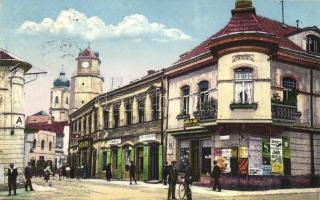 Trencsén, Trencín; Sladkovicova ulica / Sladkovic Street, shops