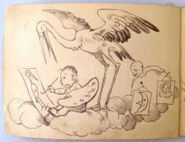 Márton Lajos (1891-1953): Jubileumi Márton-album 1906-1936. Litográfia-sorozat. Budapest, [1936], A ...