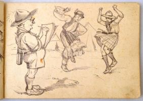 Márton Lajos (1891-1953): Jubileumi Márton-album 1906-1936. Litográfia-sorozat. Budapest, [1936], A ...