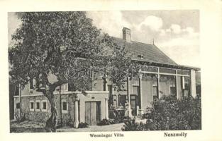 Neszmély, Wenninger villa, kiadja Novel Adolf (EK)