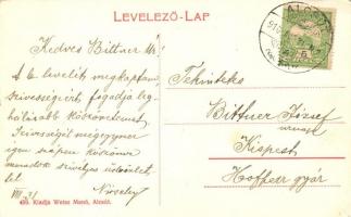 Alcsút, Főhercegi kastély udvari részlet, kiadja Weisz Manó