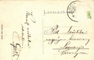 Abony, Kossuth tér, Perényi gyógyszertár; Müller Mór kiadása  (Rb)