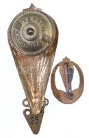 ~1970-1980. "MHS (Munkára, harcra kész)" zománcozott fém ejtőernyős jelvény + Szovjetunió ...