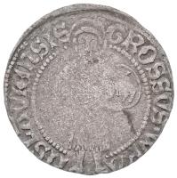 1469-1490. Garas Ag "I. Mátyás" tartományi veret, Boroszló (1,72g) T:3 /  Hungary / Provincial coin 1469-1490. Groschen Ag "Matthias I" Breslau (1,72g) C:F C.N.H. II.: 248., Huszár: 733., Unger:-