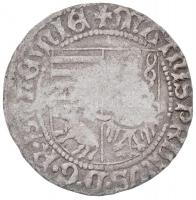 1469-1490. Garas Ag "I. Mátyás" tartományi veret, Boroszló (1,72g) T:3 / 
Hungary / Provi...