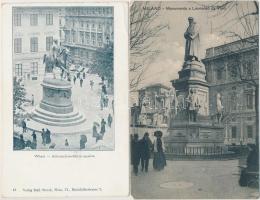 21 db RÉGI külföldi városképes lap, vegyes minőség / 21 old European town-view postcards, mixed quality