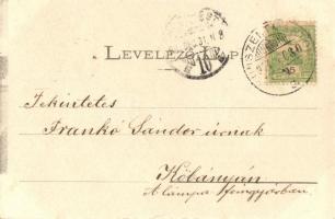 Kunszentmárton, Körös-part, Sáray Albert felvétele, Wolf Mór kiadása