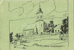 Magyarókereke, Alunisu; templom / church '1940 Bánffyhunyad visszatért' So. Stpl (EK)