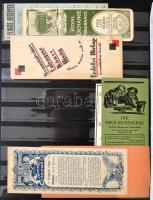 cca 1930 Kis könyvjelző gyűjtemény, magyar és külföldi darabok vegyesen, összesen kb. 15 db