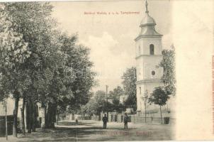 Balatonberény, Fő utca, katolikus templom; Neumark Adolf kiadása