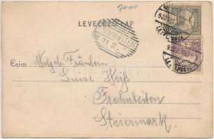 Nagytapolcsány, Topolcany; Fő tér, kiadja Platzkó Gyula / main square