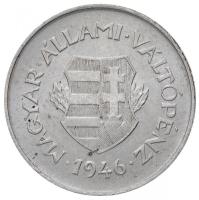 1946. 2f Al jelöletlen próbaveret (0,92g) T:1,1- R! /
Hungary 1946. 2 Fillér Al trial strike withou...