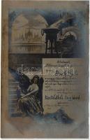 1906 A budapesti Kőbányai függetlenségi 48-as kör Justh Gyulának tiszteletbeli tagságot adományozó oklevele képeslapon / Hungarian patriotic society's honorary membership certificate
