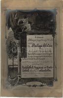 1906 A budapesti Kőbányai függetlenségi 48-as kör Dr. Ballagi Aladár tiszteletbeli tagságot és tiszteletbeli. elnökséget adományozó oklevele képeslapon / Hungarian patriotic societys honorary membership certificate
