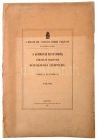 1895 Gesell Sándor: A körmöczi bányavidék földtani viszonyai bányaigeologiai szempontból, a tellérek...