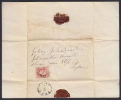 1871 ásvai Jókay Károly (1814-1902), Jókai Mór író testvérének saját kézzel írt levele Jókai Jolánna...