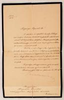 1899 Széll Kálmán (1843-1915) miniszterelnök saját kézzel aláírt levele Hegedűs Sándor (1847-1906) nak melyben értesíti, hogy a király kereskedelemügyi miniszternek nevezte ki és kéri támogatását maga és kormánya számára.