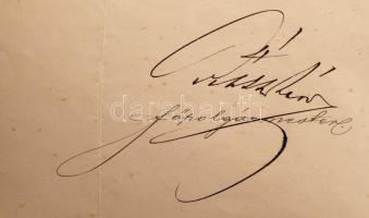 1893 Szalóki Navratil Imre (1833-1919) orvos, szakíró, egyetemi tanár részére szóló levél Budapest f...