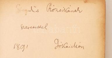 Jókai Mór meséskönyve. Gyulay László képeivel. Első kiadás. Hegedűs Rózsika, Jókai unokahúgának nevé...